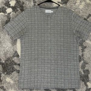 Topman grey plaid T shirt